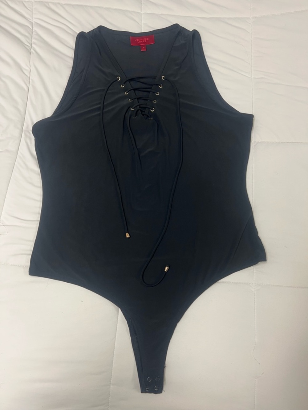 Jennifer Lopez Lace-Up Bodysuit